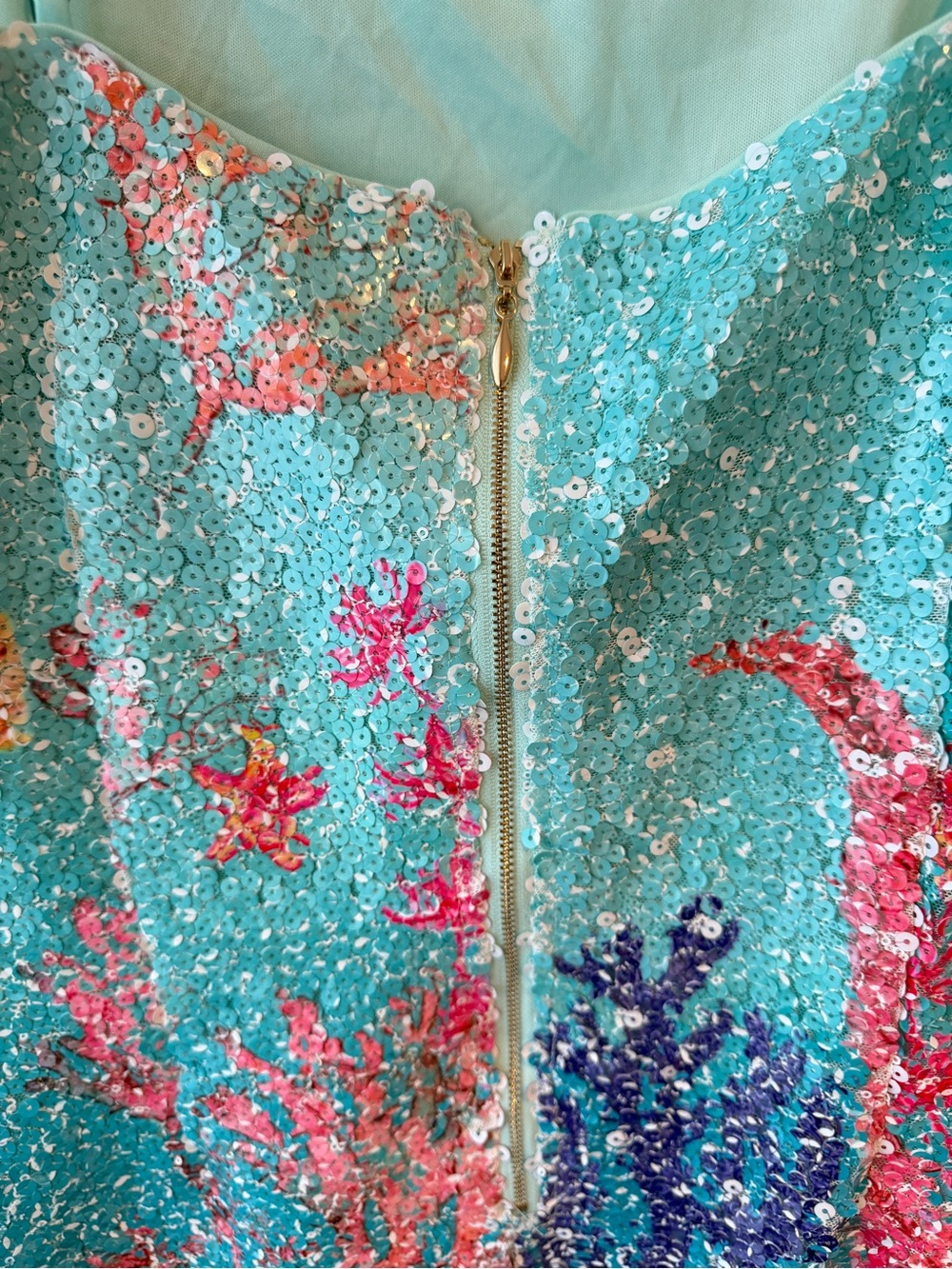 Elliatt Coral Sequin Mini Dress NWT - Picture 7 of 7